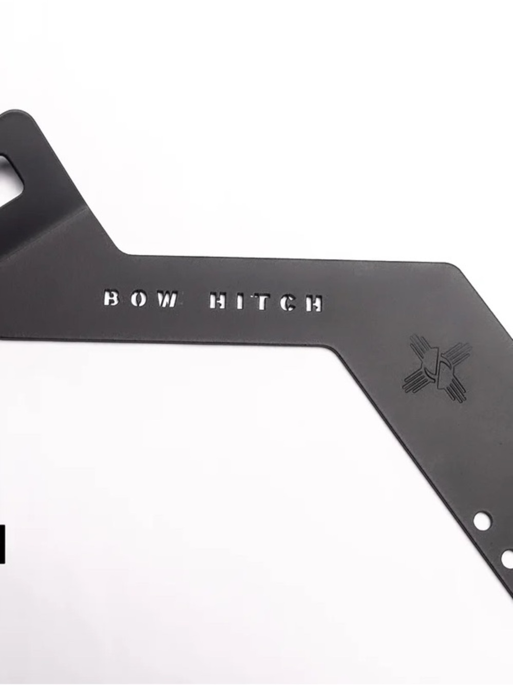 Bow Hitch Heavy-Duty Black Metal Mount